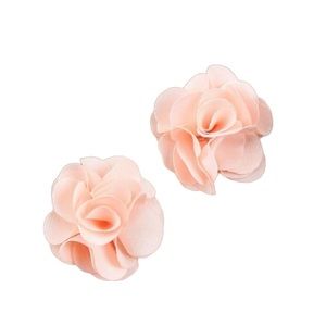 Light Pink Lightweight Floral Earrings